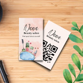 水彩化粧料美しいサロン 名刺