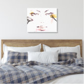 水彩化粧顔 キャンバスプリント (インサイチュ (寝室))