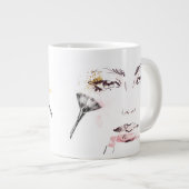 水彩化粧顔 ジャンボコーヒーマグカップ (正面右)