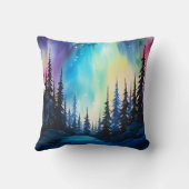 水彩北方灯オーロラボレアリス クッション (裏面)