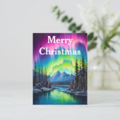 水彩北方灯オーロラボレアリス シーズンポストカード (スタンド正面)