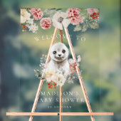 水彩北極シールベビーシャワーへようこそ アクリルサイン (ニュートラル)