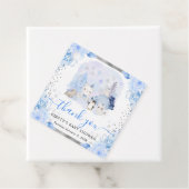 水彩北極動物フローラ赤ちゃんシャワー フェイバータグ (インサイチュ)