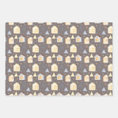 水彩北欧ハイゲキュートなクリスマス3パックギフト ラッピングペーパーシート (正面2)