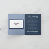 水彩北欧湖畔　折り紙のクリスマスフォト シーズンカード (内部)