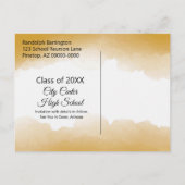 水彩区分懇親会保存日付テンプレートPo ポストカード (裏面)