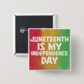 水彩十二月十九日は私の独立記念日です 缶バッジ (正面&裏面)