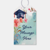 水彩卒業お祝い ギフトタグ (正面)