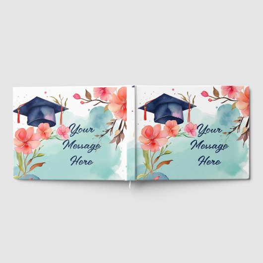 水彩卒業お祝い ゲストブック (全面)