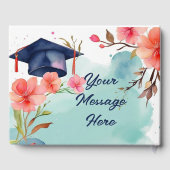 水彩卒業お祝い ゲストブック (裏面)