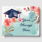 水彩卒業お祝い ゲストブック (正面)