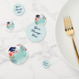 水彩卒業お祝い コンフェッティ