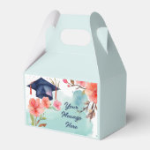 水彩卒業お祝い フェイバーボックス (正面サイド)