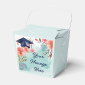 水彩卒業お祝い フェイバーボックス (正面サイド)