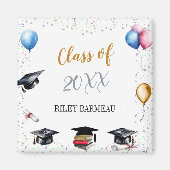 水彩卒業お祝い マグネット (正面)