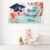 水彩卒業お祝い 横断幕 (インサイチュ)
