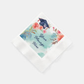 水彩卒業お祝い 縁ありカクテルナプキン (角)