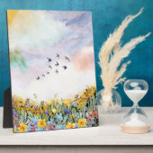 水彩卓上プレート（イーゼル付） フォトプラーク (側面)