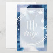 水彩占星術-《星座》乙女座 便箋 (正面/裏面)