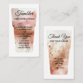 水彩印刷マグタンブラー指気に示 名刺 (正面/裏面)