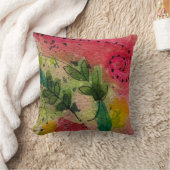 水彩印象派抽象芸術 クッション (ブランケット)