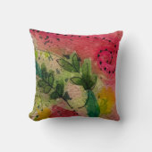 水彩印象派抽象芸術 クッション (正面)