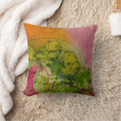 水彩印象派抽象芸術 クッション (ブランケット)