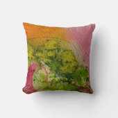 水彩印象派抽象芸術 クッション (正面)
