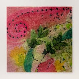 水彩印象派抽象芸術 ジグソーパズル