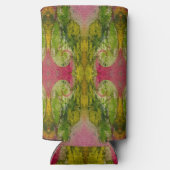 水彩印象派抽象芸術 スリム缶クーラー (裏面)