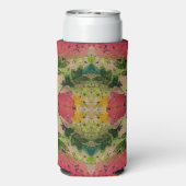 水彩印象派抽象芸術 スリム缶クーラー (Seltzer裏面)