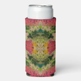 水彩印象派抽象芸術 スリム缶クーラー