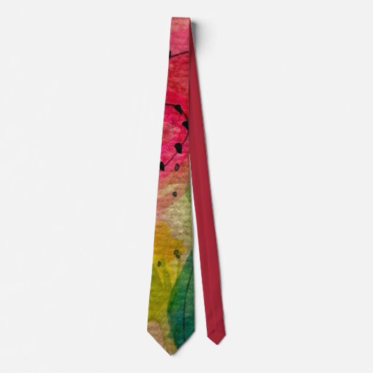 水彩印象派抽象芸術 ネクタイ (正面)