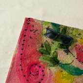 水彩印象派抽象芸術 ビーチタオル (インサイチュ)