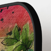 水彩印象派抽象芸術 ピックルボールラケット (左詳細)