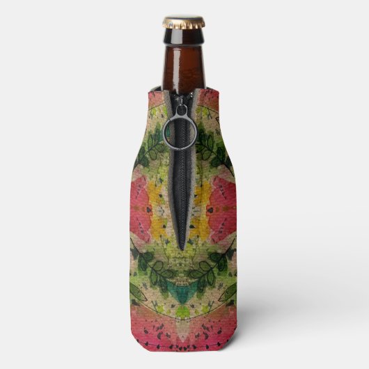 水彩印象派抽象芸術 ボトルクーラー (ボトル裏面)
