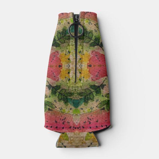 水彩印象派抽象芸術 ボトルクーラー (裏面)