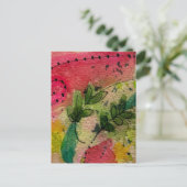 水彩印象派抽象芸術 ポストカード (スタンド正面)