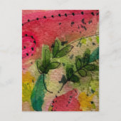 水彩印象派抽象芸術 ポストカード (正面)