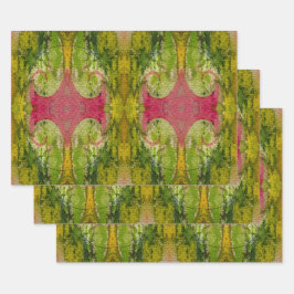 水彩印象派抽象芸術 ラッピングペーパーシート