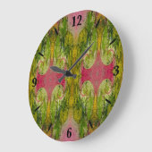 水彩印象派抽象芸術 ラージ壁時計 (傾斜)