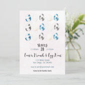 水彩卵イースターブランチ&卵狩り招待状 招待状 (スタンド正面)