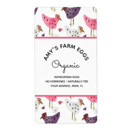 水彩卵場卵事業 ラベル