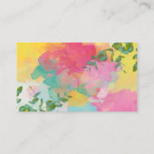 水彩及びつる植物通話カード 名刺 (裏面)