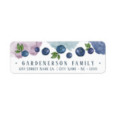 水彩及びブルーベリーラベル ラベル (正面)