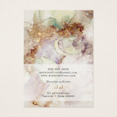 水彩及びホイルフェイクネックレス表示カード (裏面)