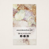 水彩及び金ゴールドフォイルパッケージインサート (裏面)