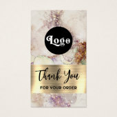 水彩及び金ゴールドフォイルパッケージインサート (正面)