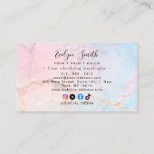 水彩及び金ゴールドホイルフェイク名刺 名刺 (裏面)