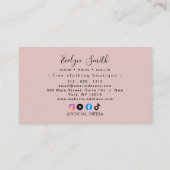 水彩及び金ゴールドホイルフェイク名刺 名刺 (裏面)